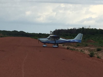Aeronave na pista