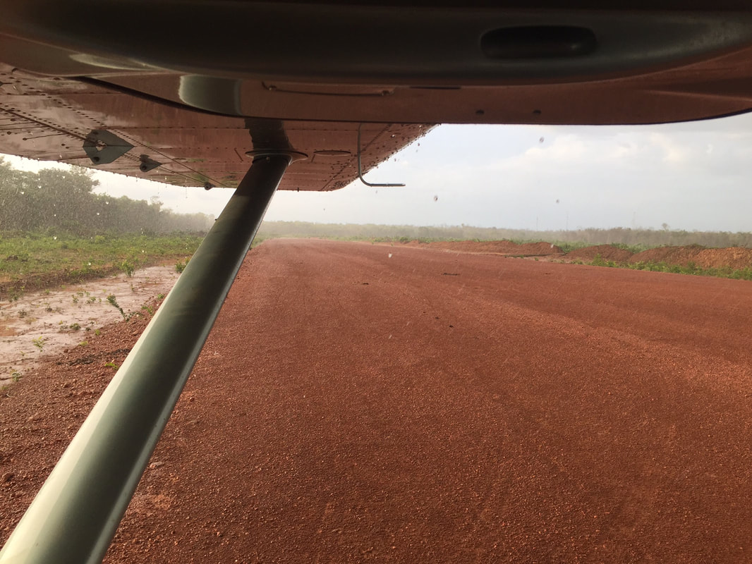 Vista da pista a partir de uma aeronave